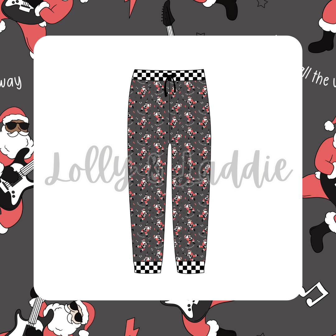Rockin' Santa - Adult (Jogger Pants) (READY-TO-SHIP)