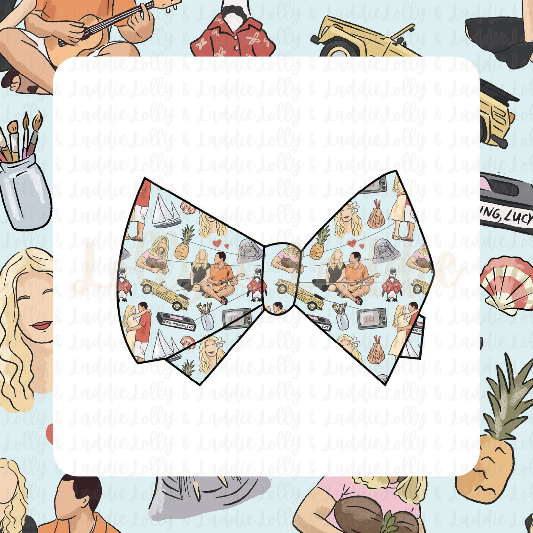 Aloha Again - 3" Bow Clip (READY-TO-SHIP)