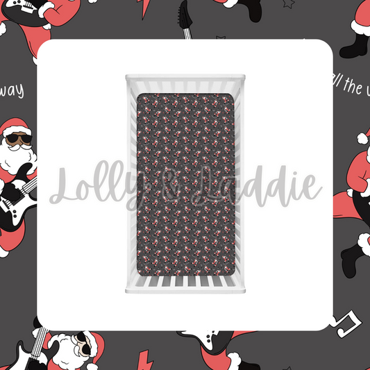 Rockin' Santa - Crib/Twin Sheet (READY-TO-SHIP)