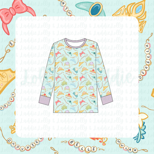 Once Upon A Crown - Adult (Pajama Top) (READY-TO-SHIP)