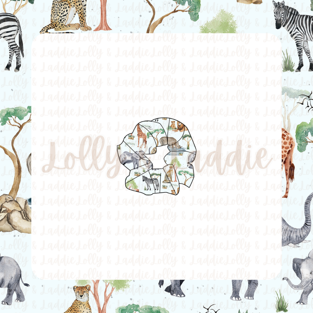 Safari Social - Adult Scrunchie (READY-TO-SHIP)