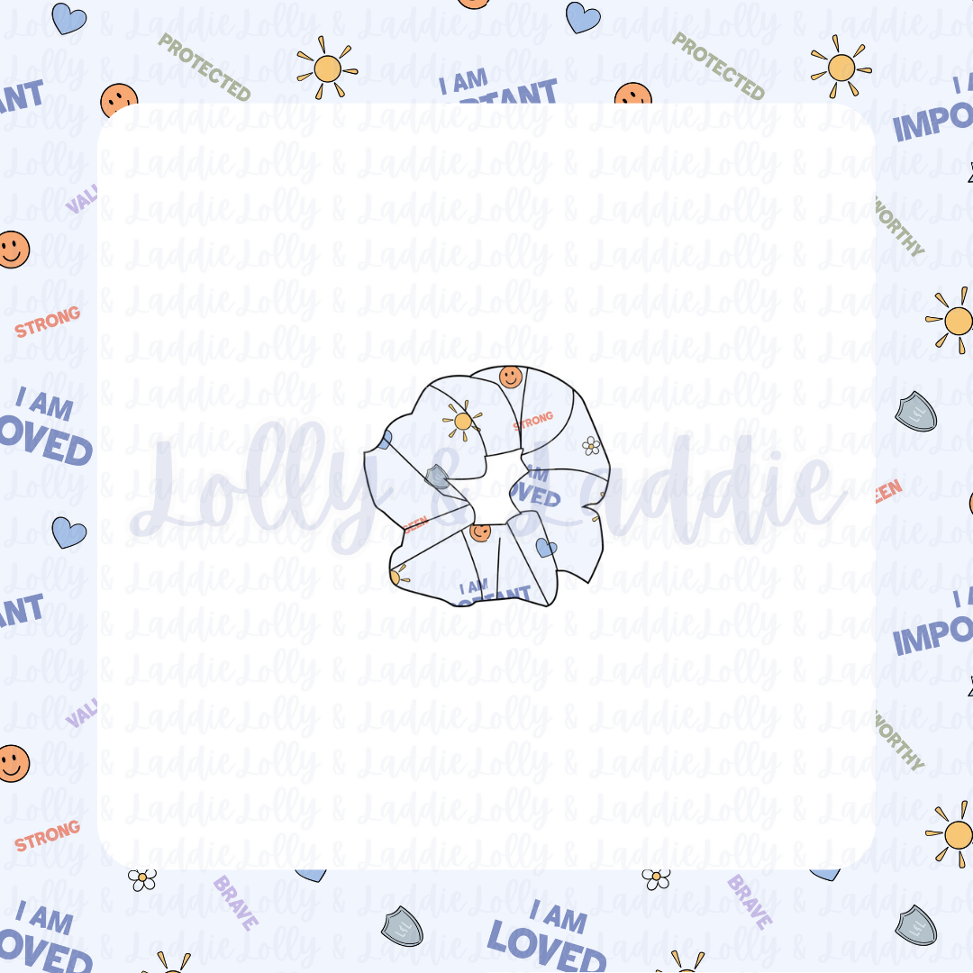 Safe & Loved - Adult Scrunchie (READY-TO-SHIP)