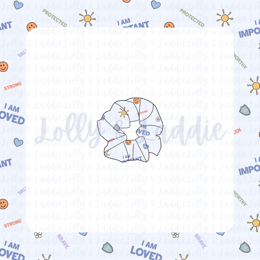Safe & Loved - Adult Scrunchie (READY-TO-SHIP)