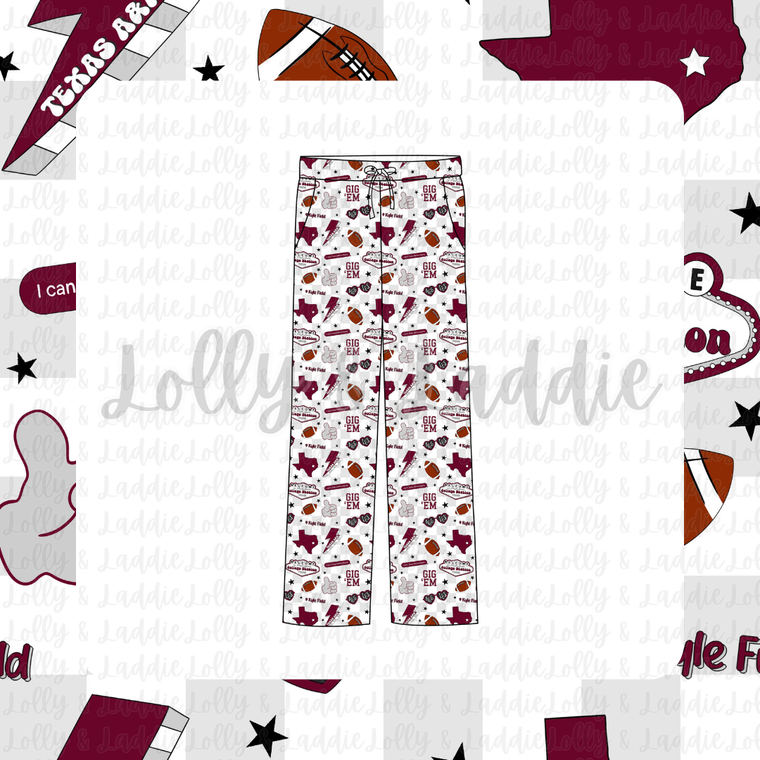 Midnight In College Station - Adult (Lounge Pants) (READY-TO-SHIP)