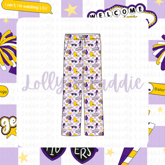 Geaux Tigers - Adult (Lounge Pants) (READY-TO-SHIP)