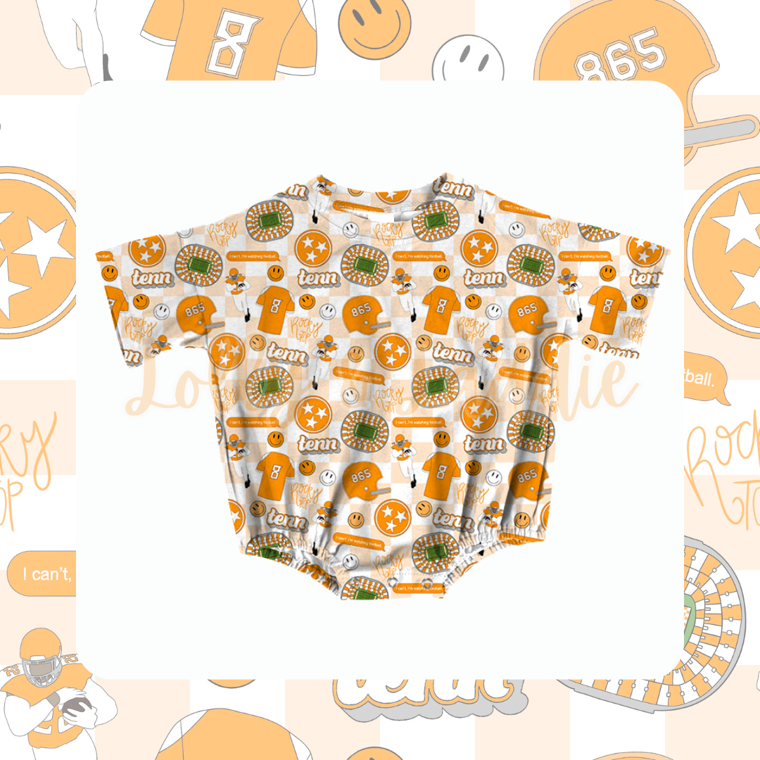 Vols Y'all - T-Shirt Bubble Romper (OLD MANUFACTURER/FINAL SALE)