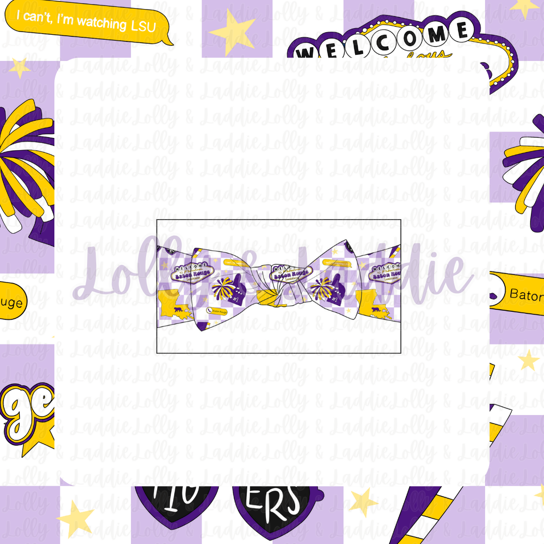 Geaux Tigers - Baby Headband (READY-TO-SHIP)