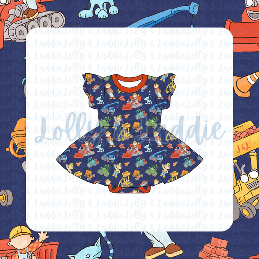 Can We Fix It? - Short Sleeve Twirl Dress with Bodysuit (PRE-ORDER)
