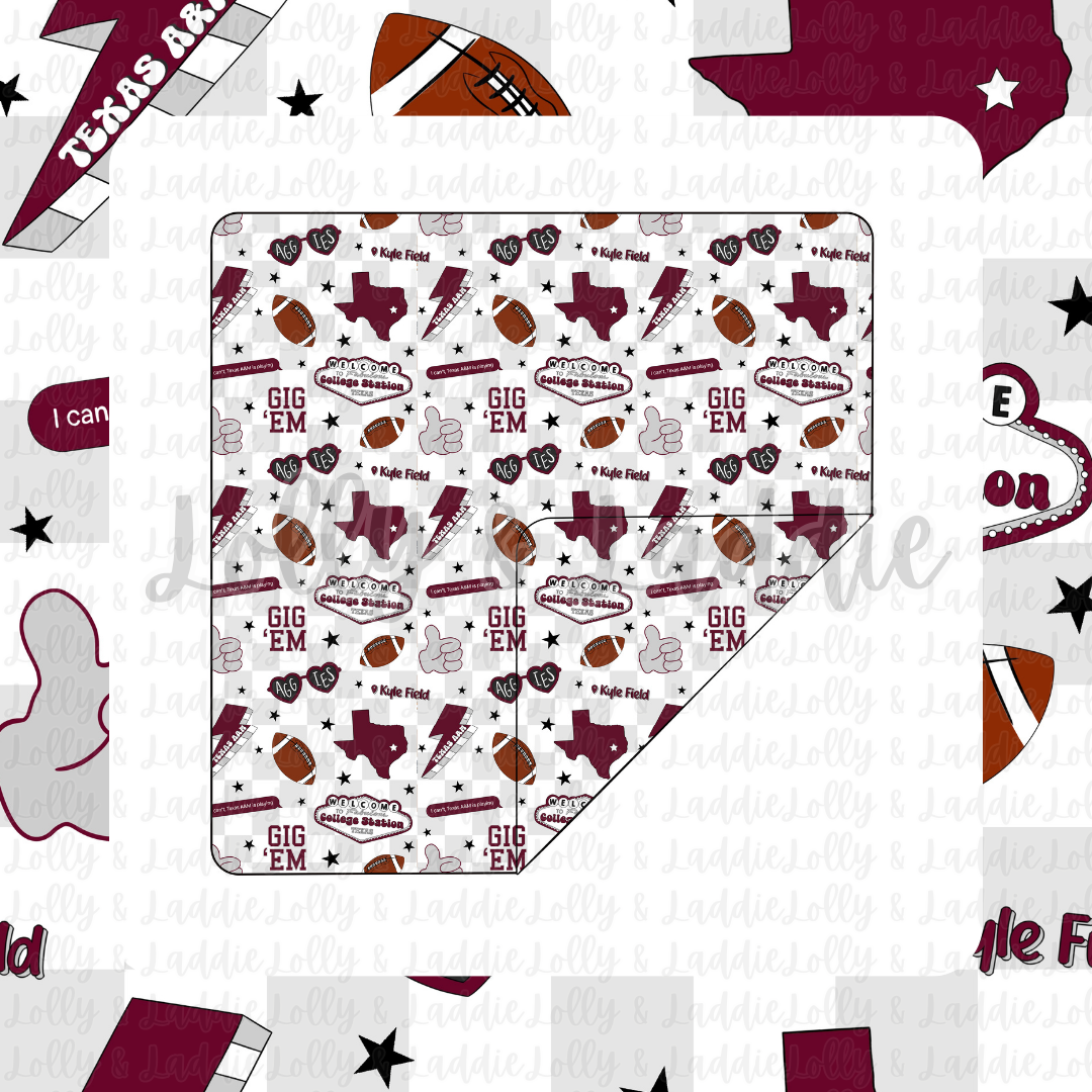 Midnight In College Station - Blanket (READY-TO-SHIP)