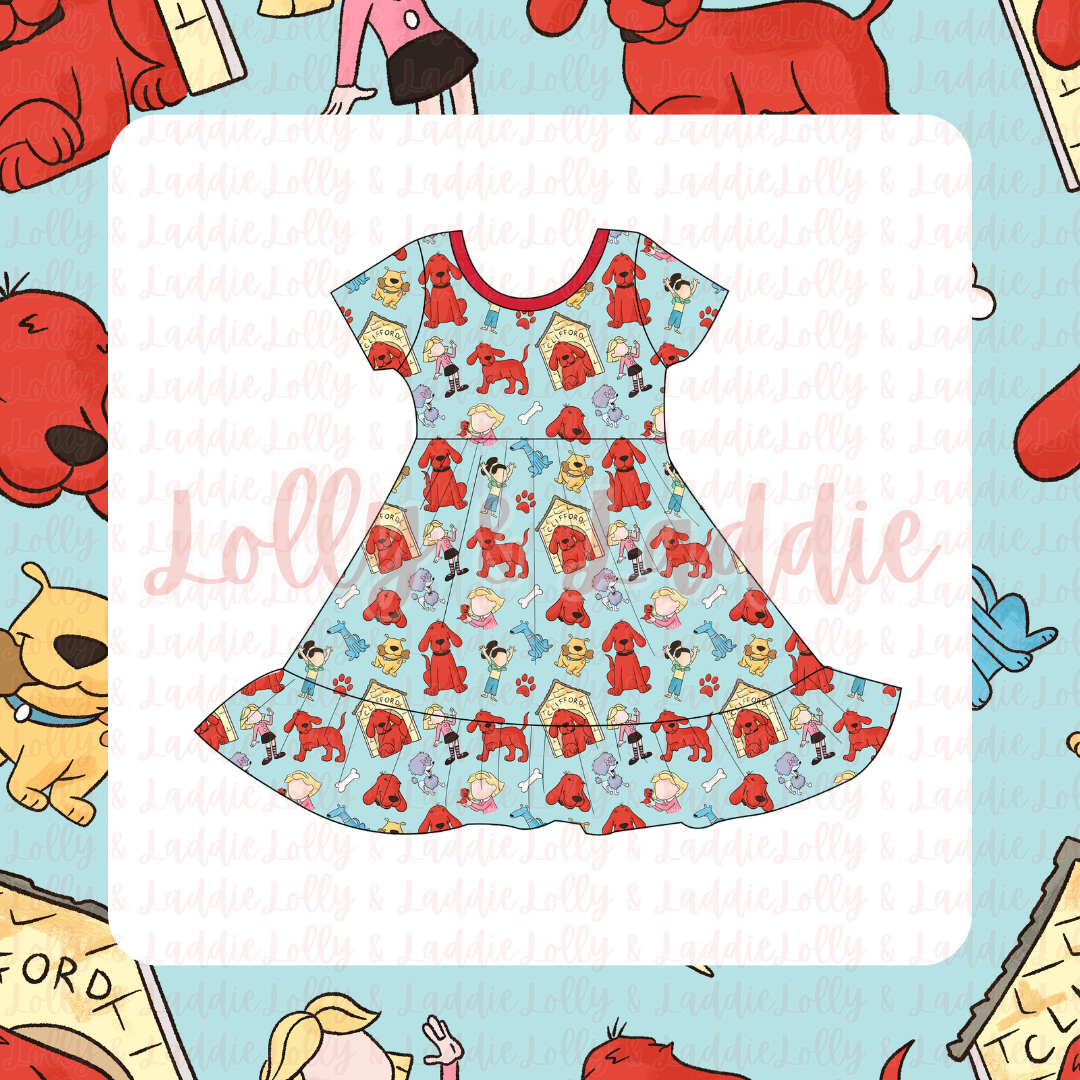 Larger Than Life - Short Sleeve Twirl Dress (PRE-ORDER)
