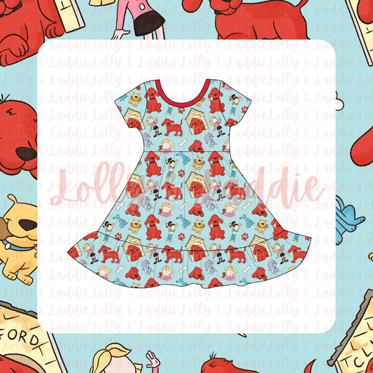 Larger Than Life - Short Sleeve Twirl Dress (PRE-ORDER)