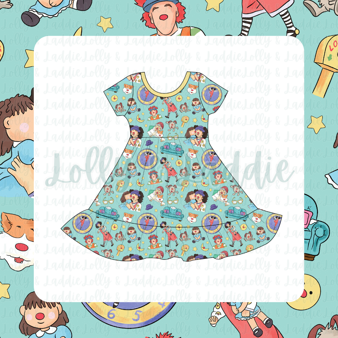 Ten Second Tidy - Short Sleeve Twirl Dress (PRE-ORDER)