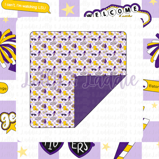 Geaux Tigers - Blanket (READY-TO-SHIP)