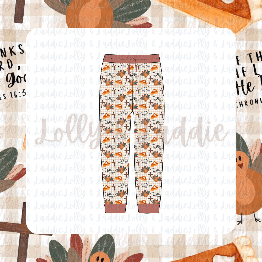 Give Thanks - Adult (Jogger Pants) (PRE-ORDER)