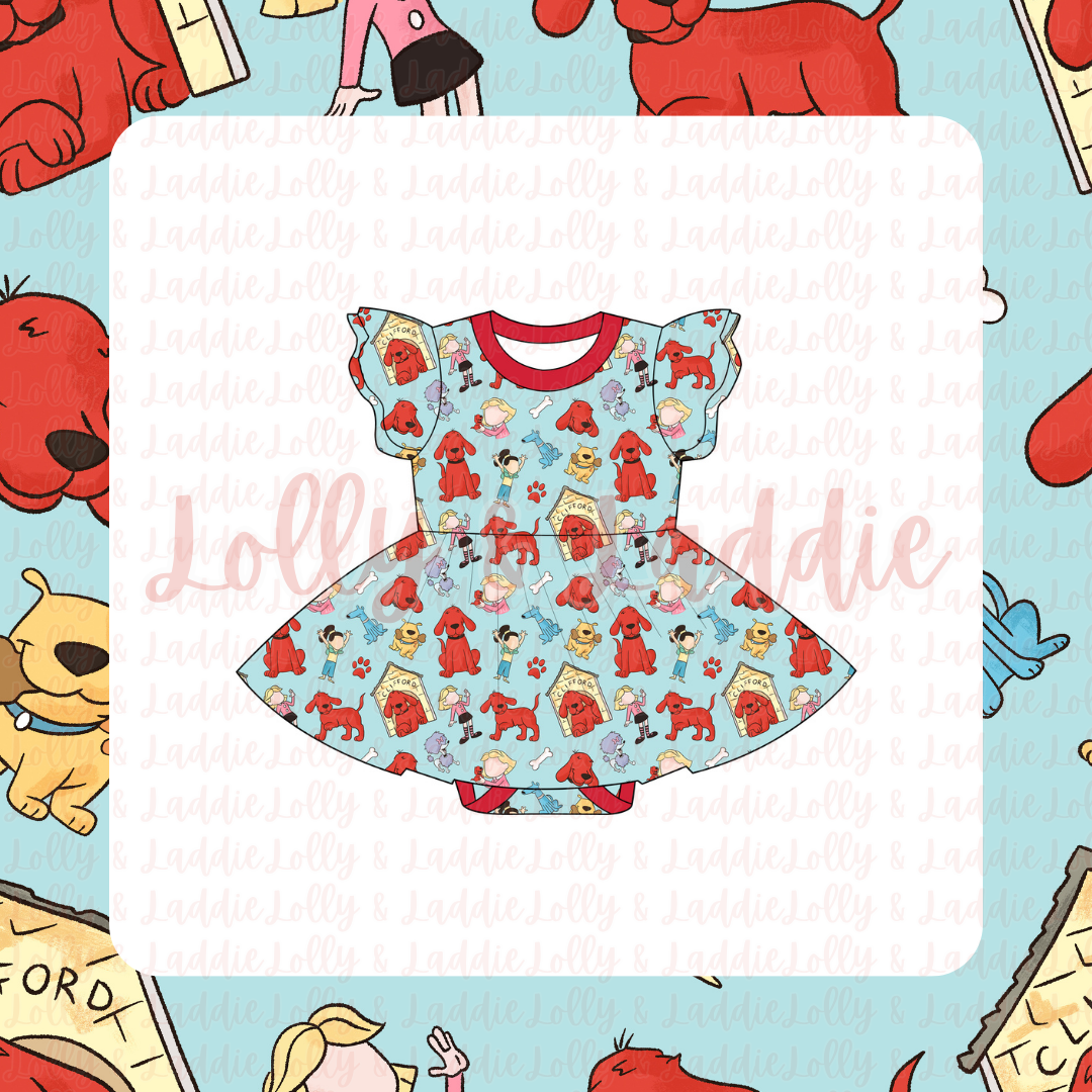 Larger Than Life - Short Sleeve Twirl Dress with Bodysuit (PRE-ORDER)