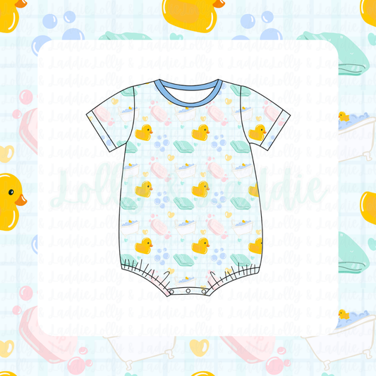 Splish Splash - T-Shirt Romper (READY-TO-SHIP)