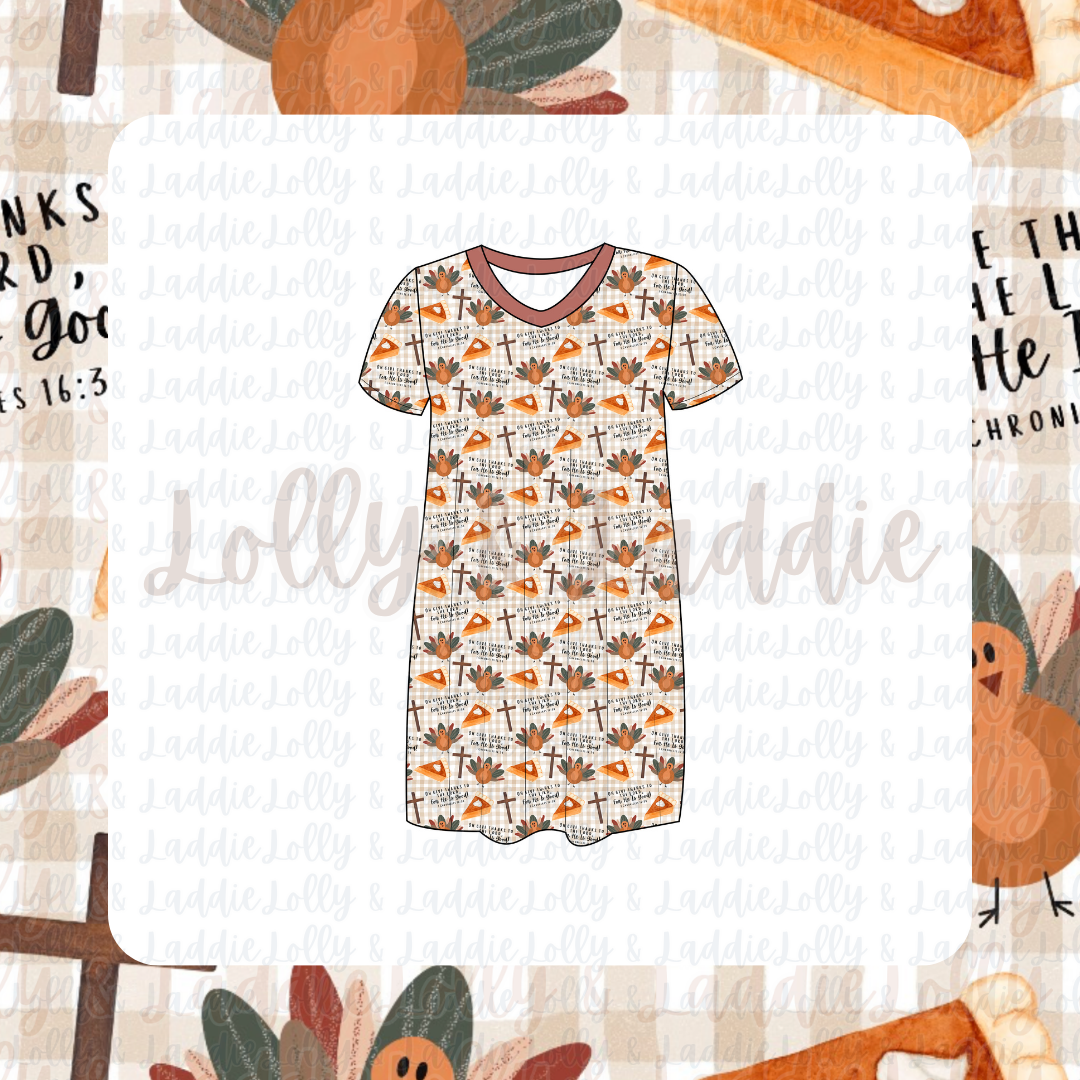 Give Thanks - Women’s Sleep Dress (PRE-ORDER)