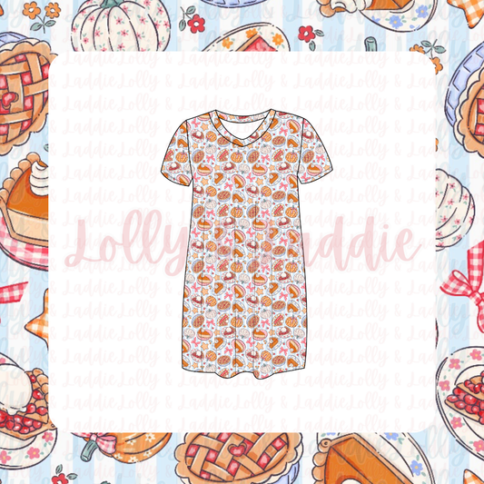 Just One More Slice - Women’s Sleep Dress (READY-TO-SHIP)