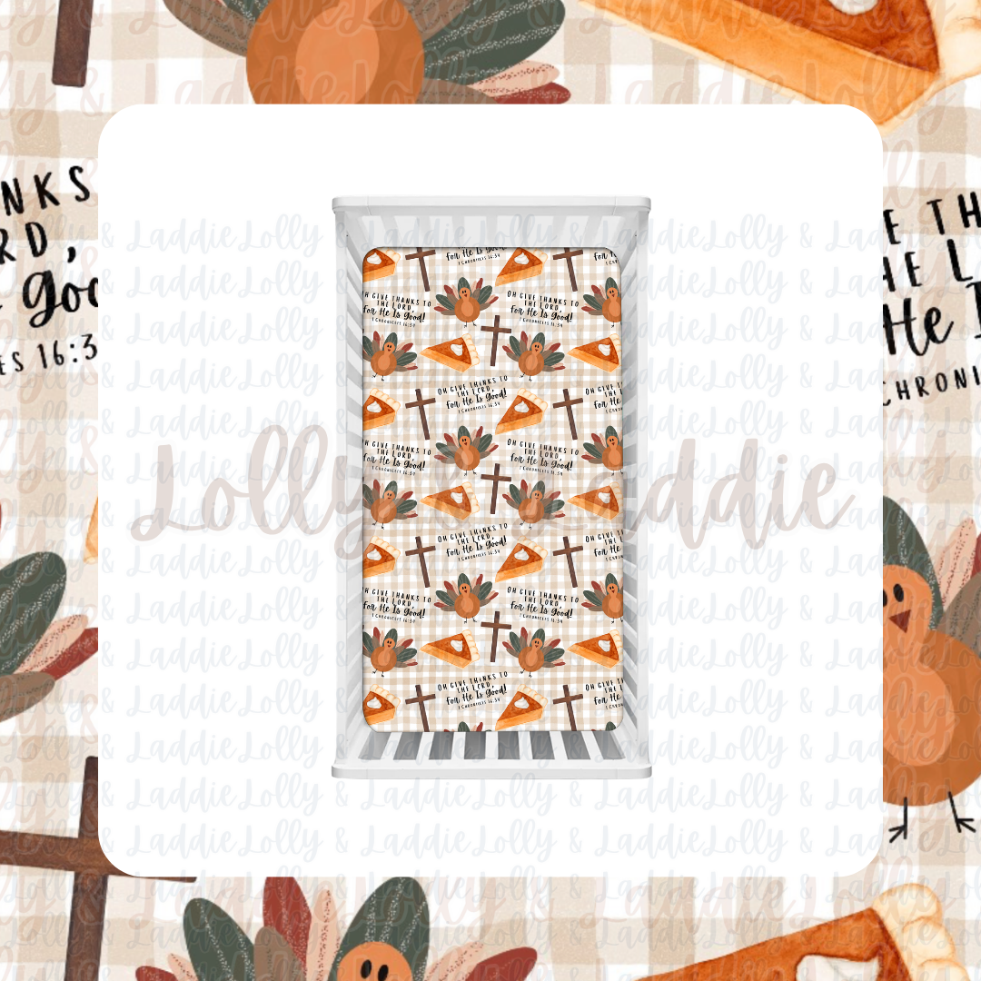 Give Thanks - Crib Sheet (PRE-ORDER)
