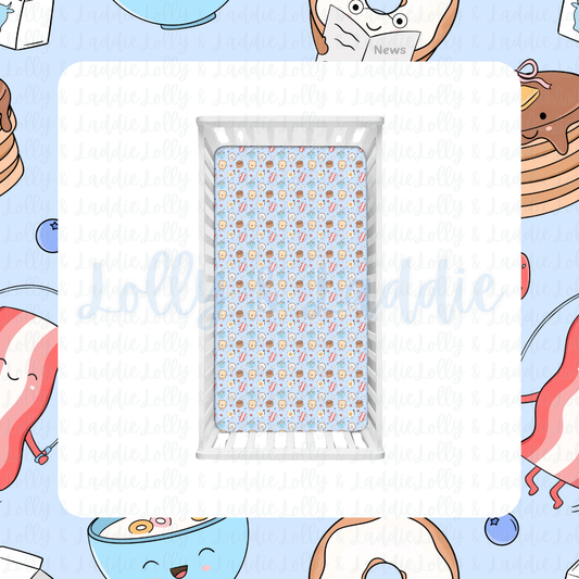 Wakey, Wakey - Fitted Sheet (READY-TO-SHIP)