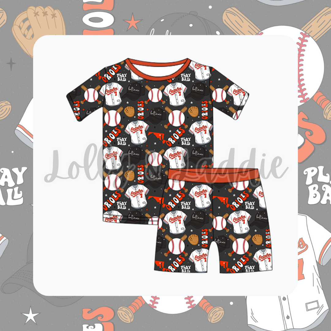 Orioles Inspired - Kid Short Set (OLD MANUFACTURER/FINAL SALE)