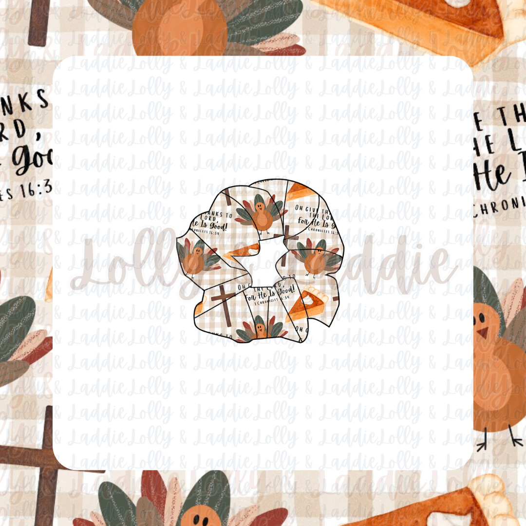Give Thanks - Adult Scrunchie (PRE-ORDER)