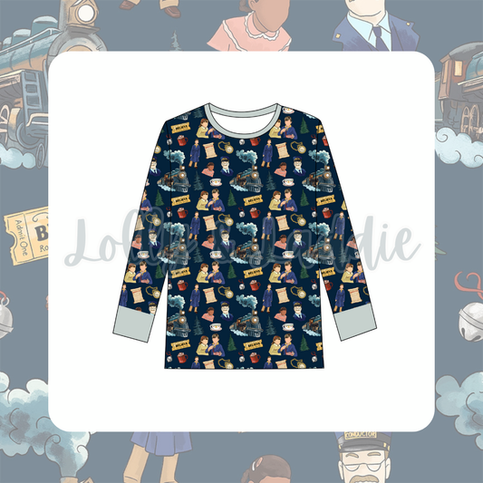 Magic Carpet On A Rail - Adult (Pajama Top) (READY-TO-SHIP)