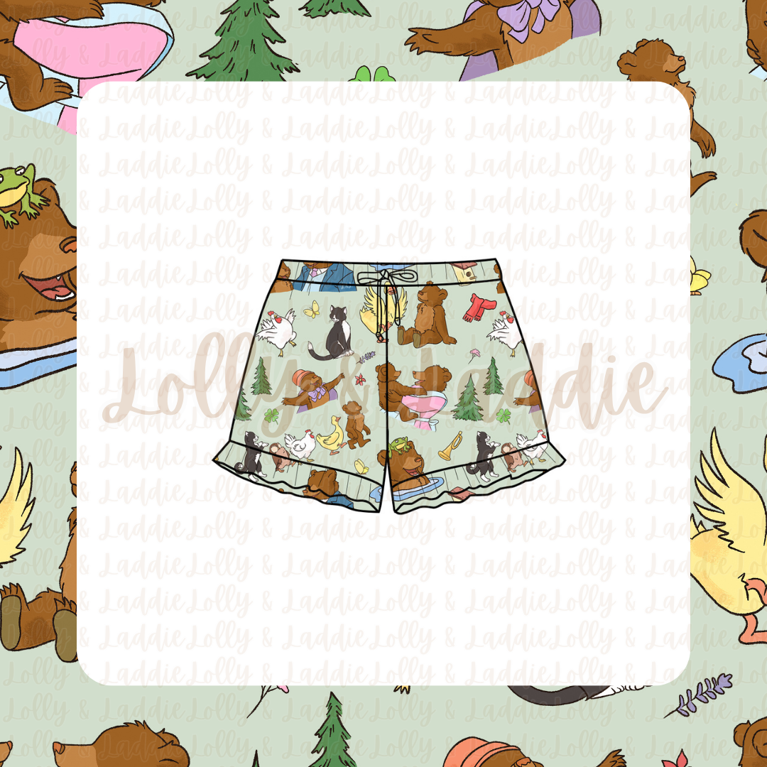Little Cub, Big World - Women's Ruffle Shorts (PRE-ORDER)
