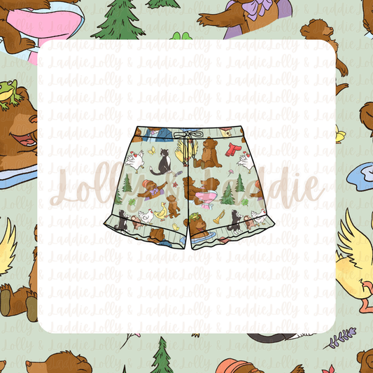 Little Cub, Big World - Women's Ruffle Shorts (PRE-ORDER)
