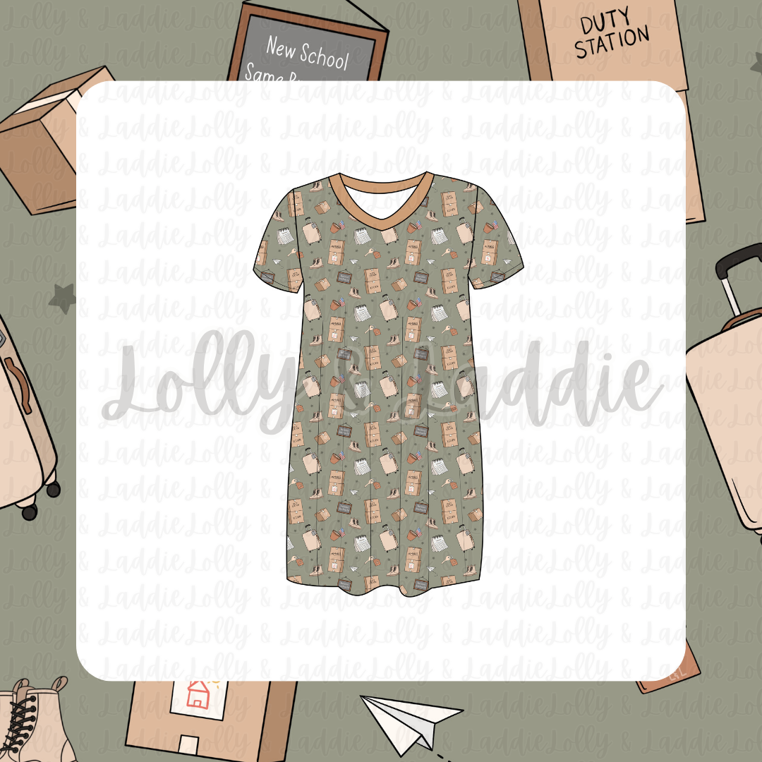 Little Hero Life - Women’s Sleep Dress (READY-TO-SHIP)