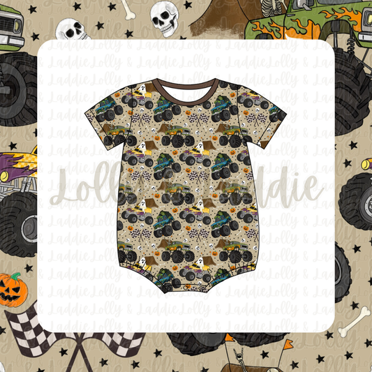 Trick Or Tread - T-Shirt Romper (READY-TO-SHIP)