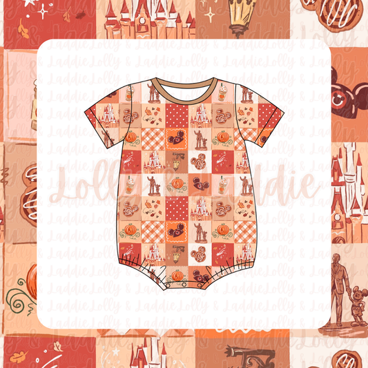 Pumpkins & Pixie Dust - T-Shirt Romper (READY-TO-SHIP)