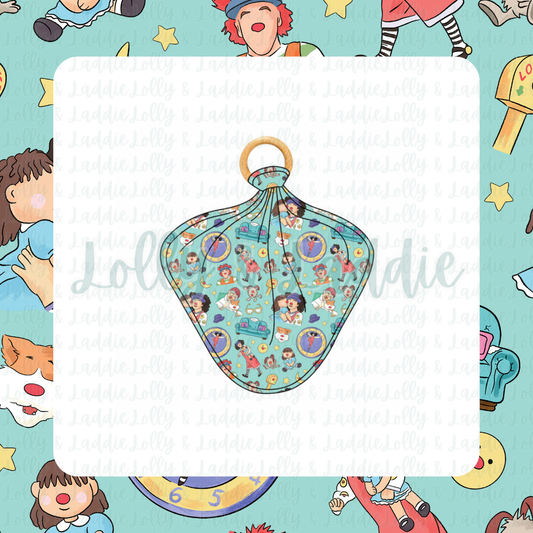 Ten Second Tidy - Lovey with Removable Wooden Teething Ring (PRE-ORDER)