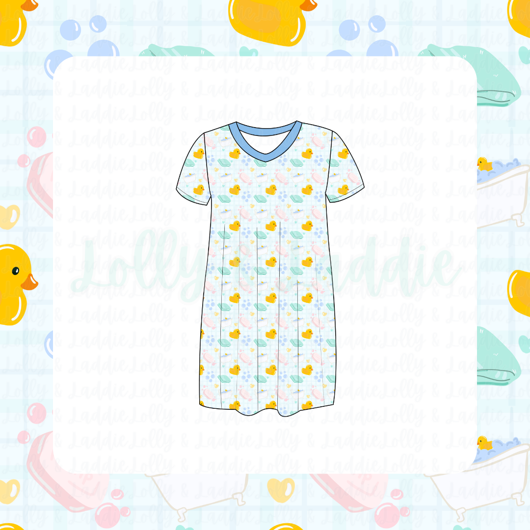Splish Splash - Women’s Sleep Dress (READY-TO-SHIP)