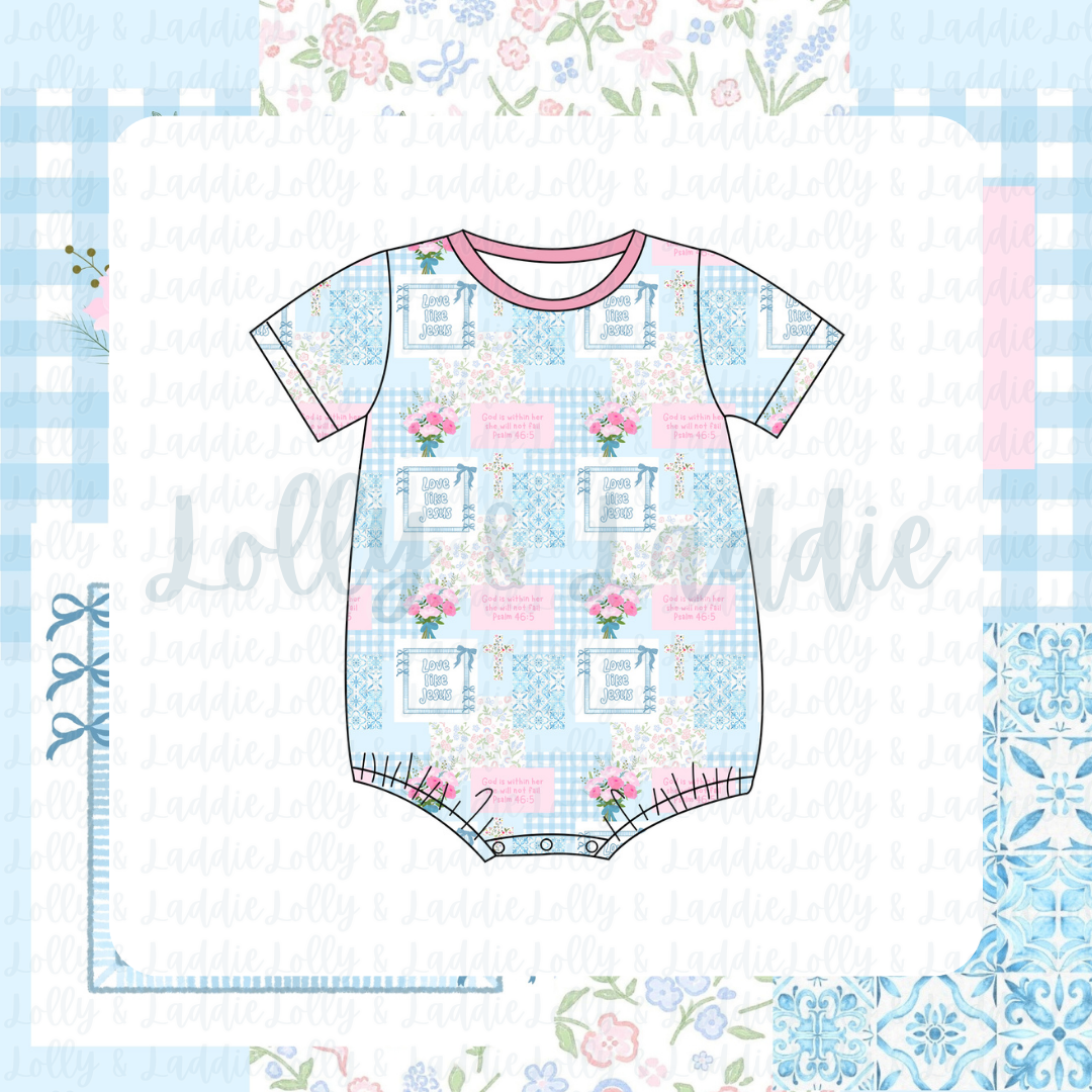 Love Like Jesus - T-Shirt Romper (READY-TO-SHIP)