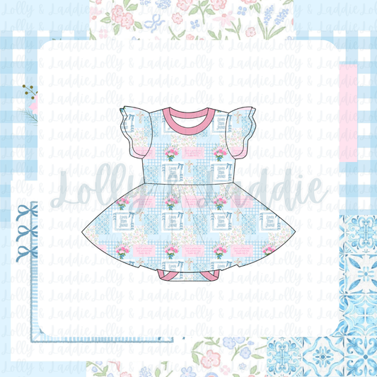 Love Like Jesus - Short Sleeve Twirl Dress with Bodysuit (READY-TO-SHIP)