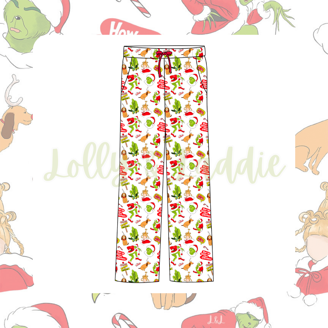 You’re A Mean One - Adult (Lounge Pants) (READY-TO-SHIP)