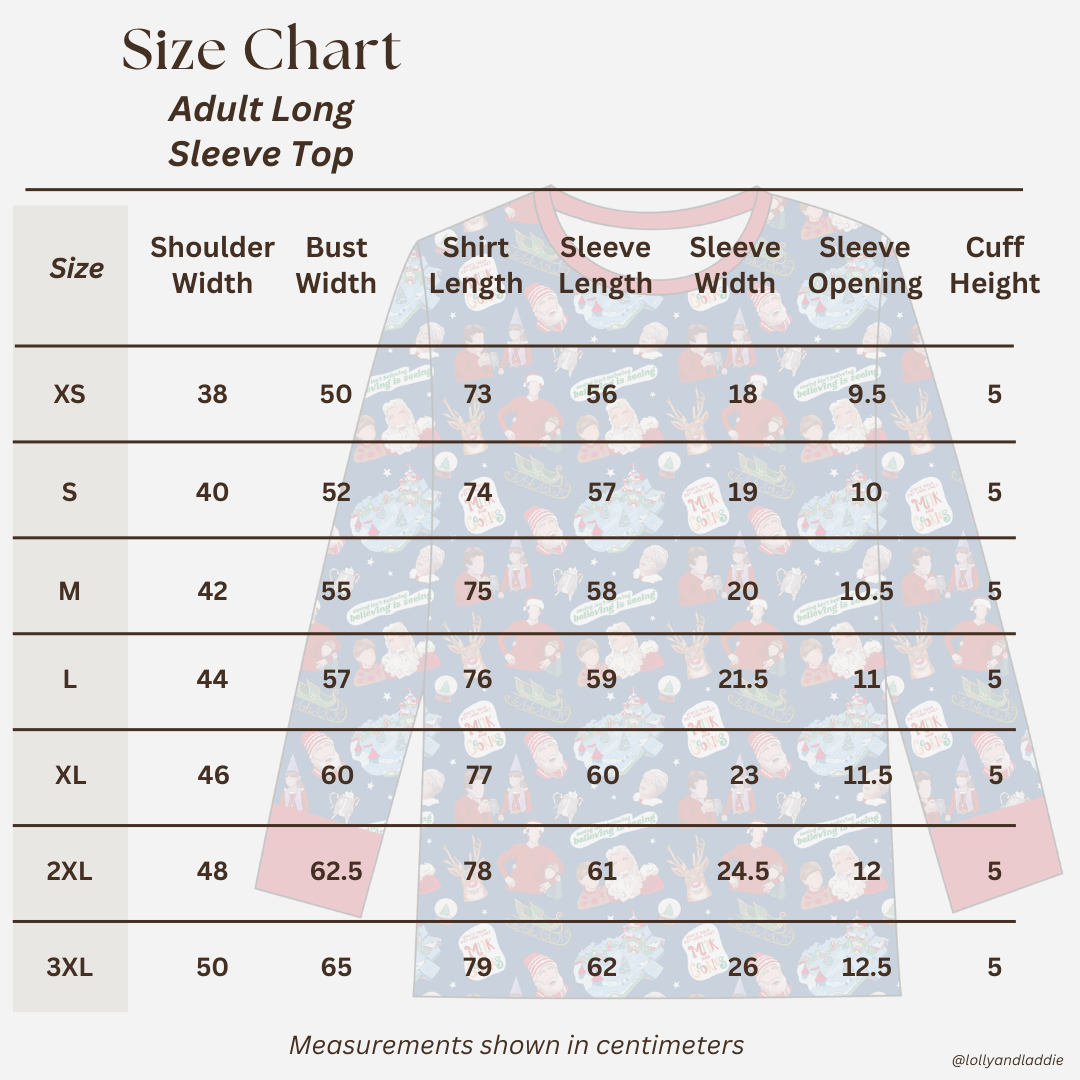 Believing Is Seeing - Adult (Pajama Top) (READY-TO-SHIP)