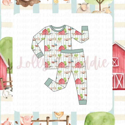 Little Red Barn - Kid (Pant Set) (READY-TO-SHIP)