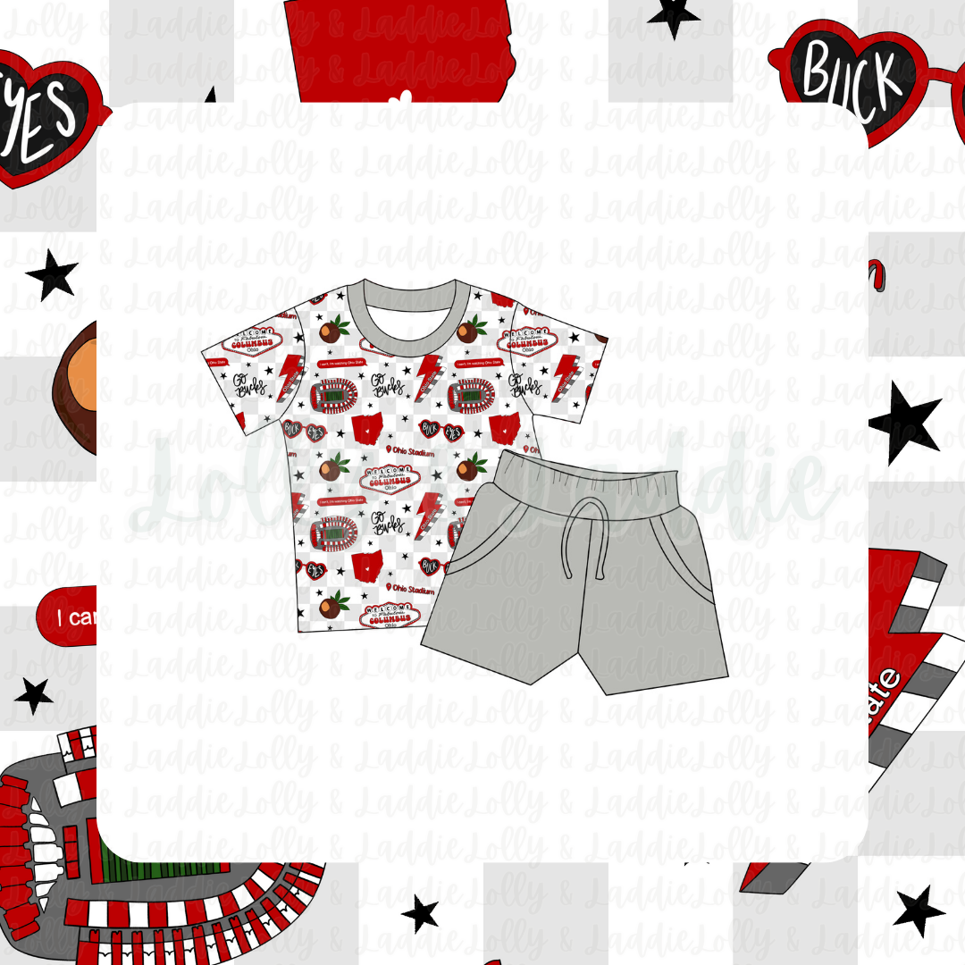 Go Bucks! - Kid (Short Sleeve Play Set) (READY-TO-SHIP)