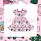 Princeton Girl 818 - Short Sleeve Twirl Dress (READY-TO-SHIP)