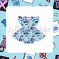 PCA Besties - Short Sleeve Twirl Dress with Bodysuit (READY-TO-SHIP)