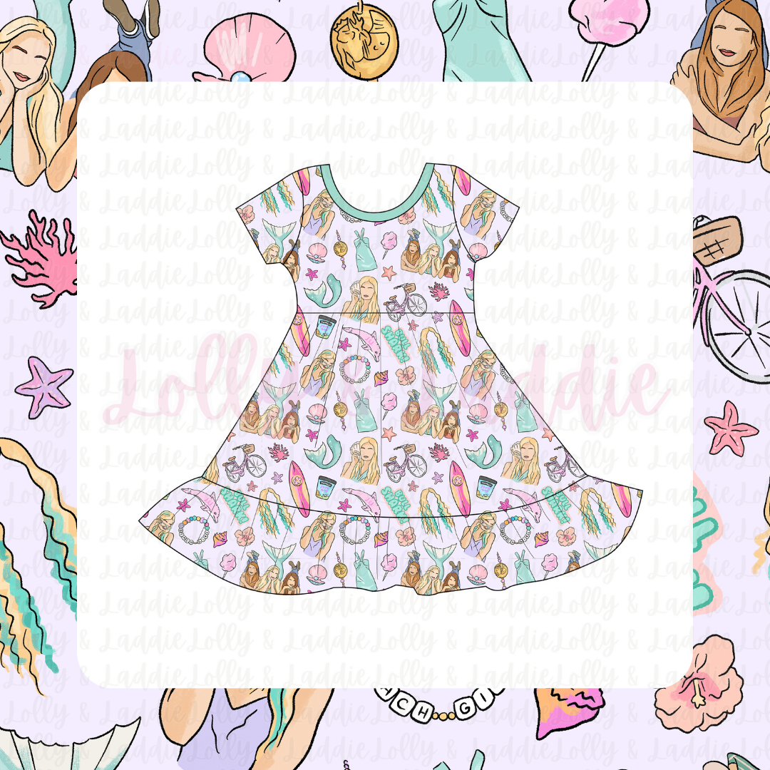 Starfish Secrets - Twirl Dress (READY-TO-SHIP)