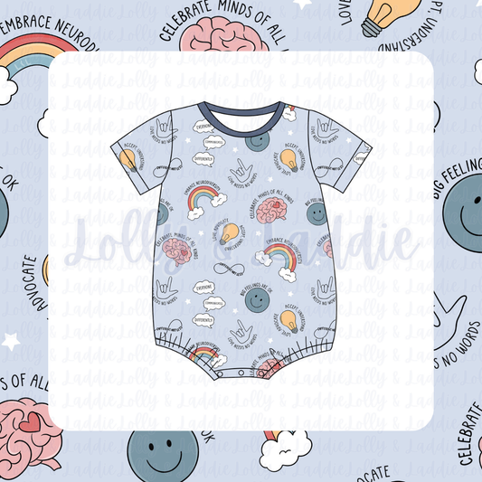 Minds Of All Kinds - T-Shirt Romper (PRE-ORDER)