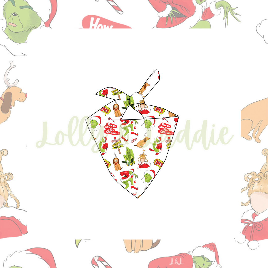 You’re A Mean One - Pet Bandana (READY-TO-SHIP)