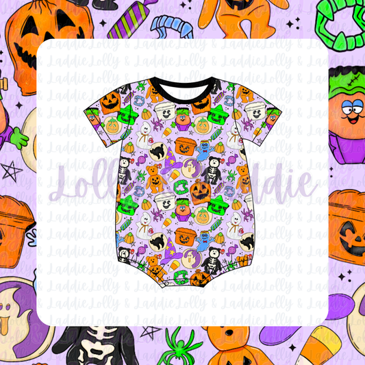 Halloween Time Capsule - T-Shirt Romper (READY-TO-SHIP)