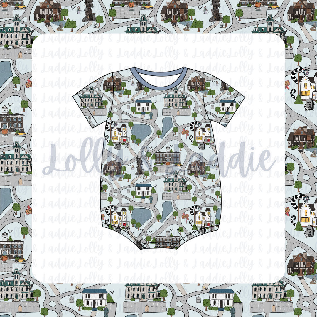 Neighborghouls - T-Shirt Romper (PRE-ORDER)