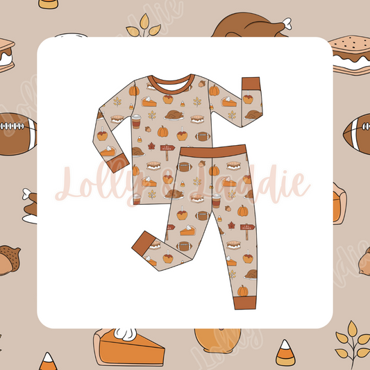 Gobble 'Til You Wobble - Kid (Pant Set) (READY-TO-SHIP)