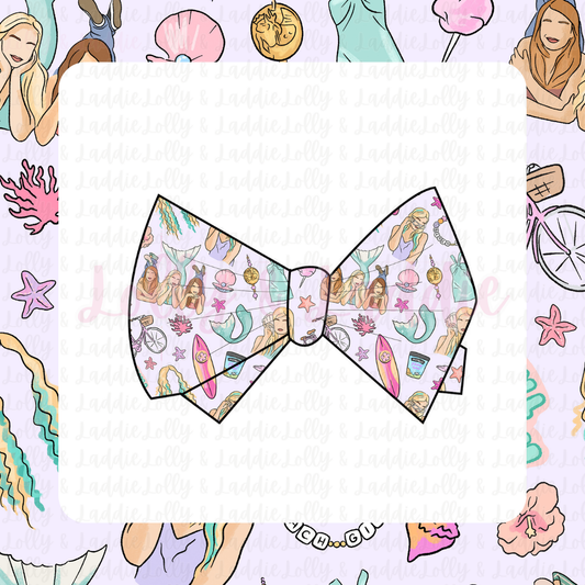 Starfish Secrets - 3" Bow Clip (READY-TO-SHIP)