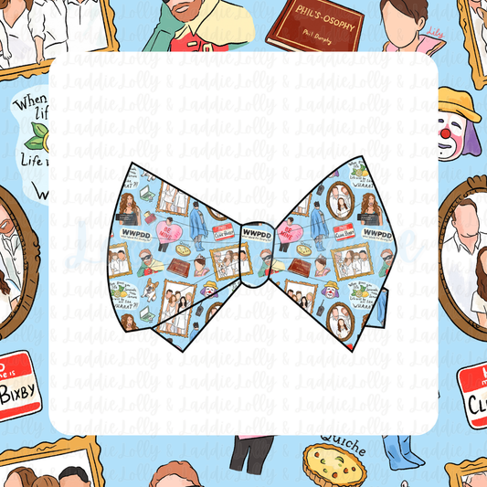 All In The Family - 3" Bow Clip (READY-TO-SHIP)